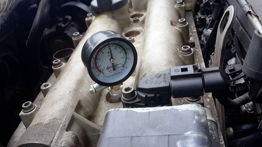 Измерение компрессии в двигателе